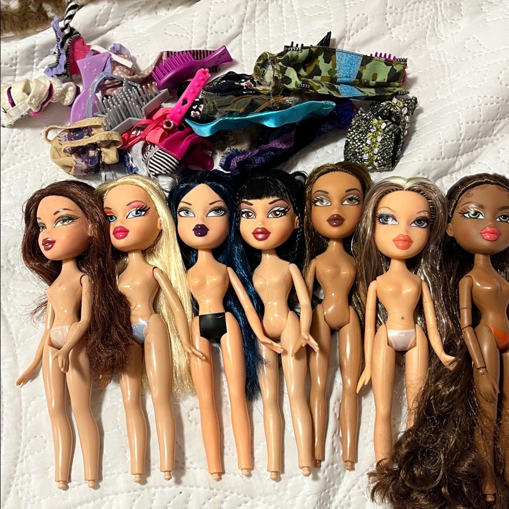 Fashion Dolls Set with Diverse Hair Colors